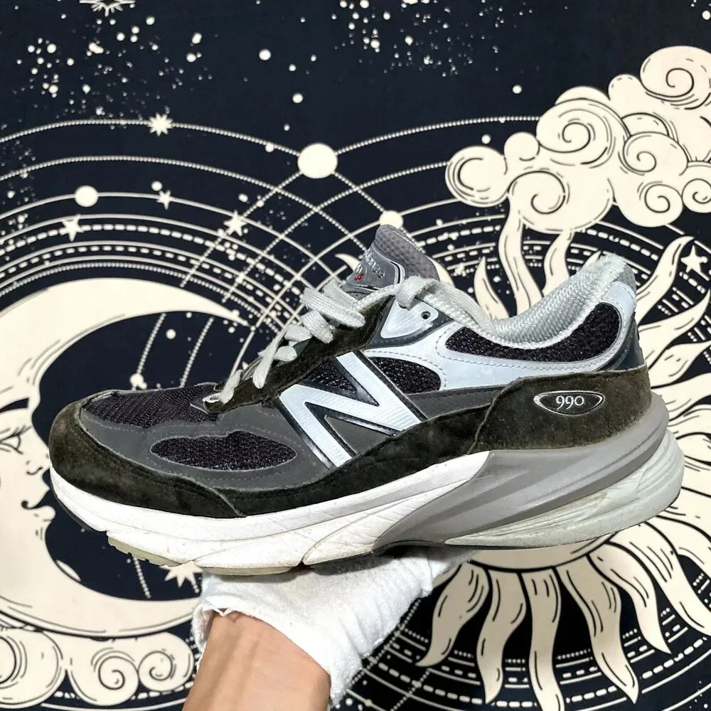 New Balance 990v6 U990OG6 Athletic Sneaker Men's Green Suede Training Running